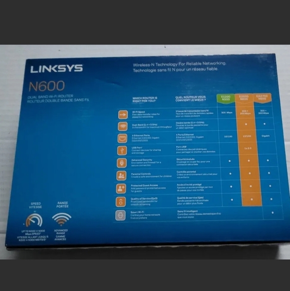 Linksys E2500 N600 Dual-Band WiFi Router - Picture 6 of 12